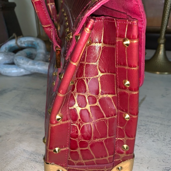 Nwt Nordstrom fuchsia hard bag🌹 - Picture 9 of 9